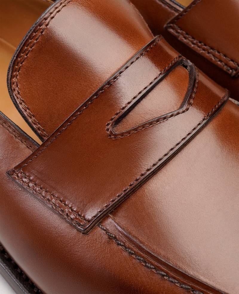 Shoepassion Rahmengenähter Herren Penny Loafer Aus Glattleder Henry Stevens Shoepassion