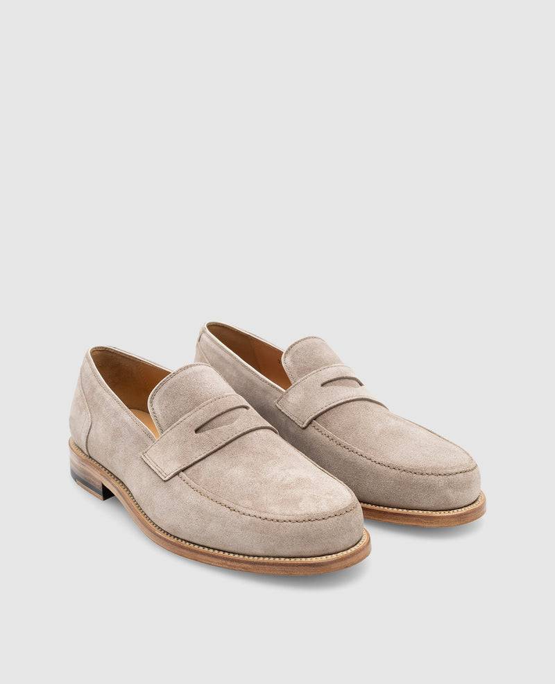 Shoepassion Rahmengenähter Herren Penny Loafer Aus Rauleder Henry Stevens Shoepassion