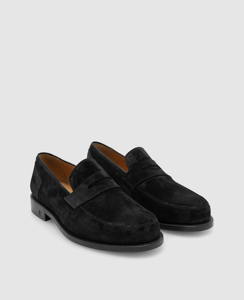 Shoepassion Rahmengenähter Herren Penny Loafer Aus Rauleder Henry Stevens Shoepassion