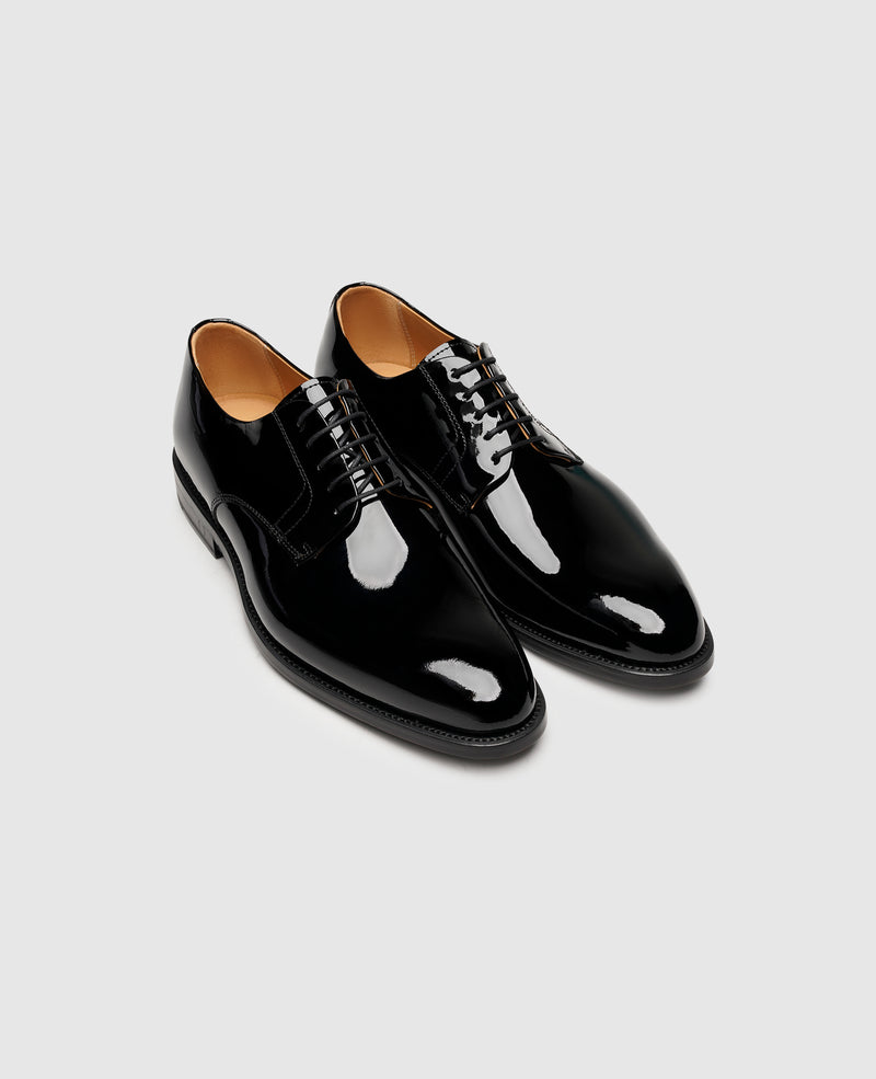 Shoepassion Rahmengenähter Herren Plain Derby Lackschuh Henry Stevens Shoepassion