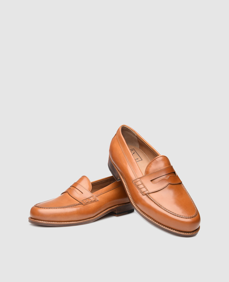 Shoepassion Rahmengenähter Penny Loafer Aus Antikcalf Heinrich Dinkelacker Shoepassion