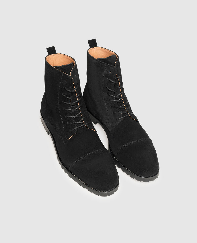 Shoepassion Robuste Boots Aus Feinem Velours Für Herren Henry Stevens Shoepassion