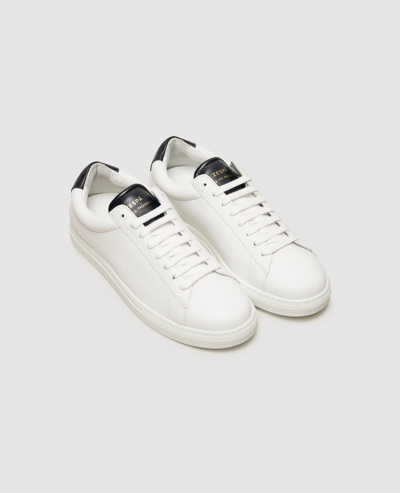 Shoepassion Schlichter Edel-Sneaker Aus Glattem Kalbsleder Für Damen Zespà Shoepassion