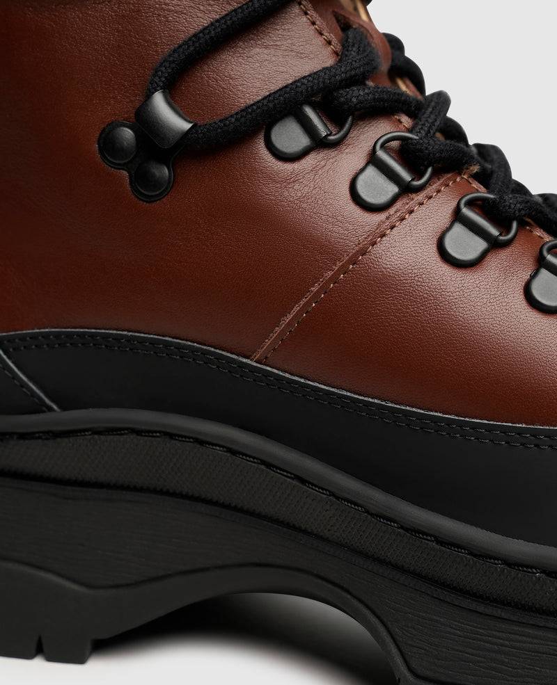 Shoepassion Schnür-Stiefel Aus Leder In Hiking-Boot-Optik N91 Shoepassion