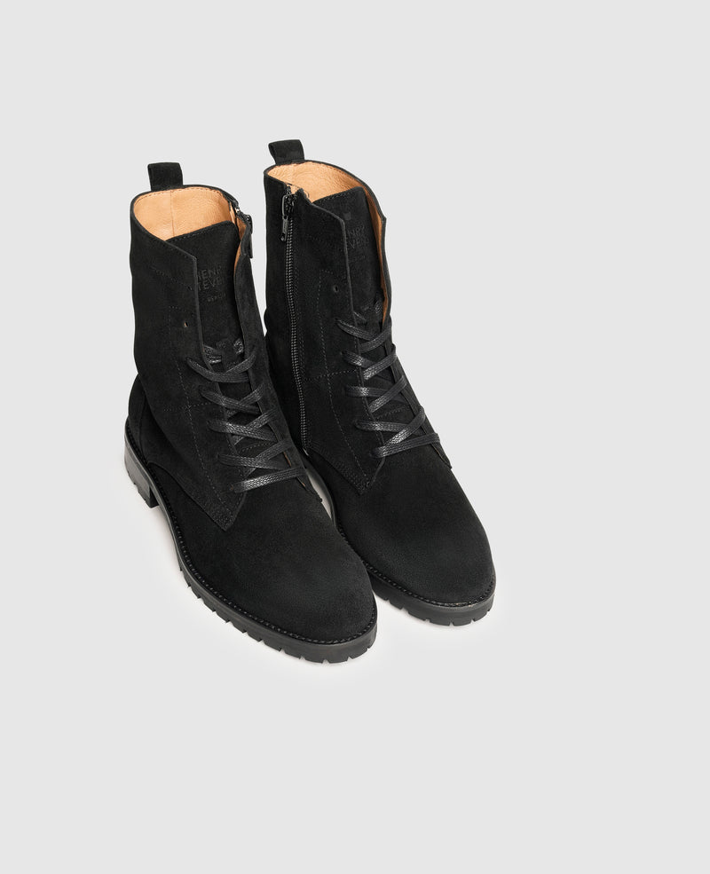 Shoepassion Schnürstiefel Aus Velours Für Damen Henry Stevens Shoepassion