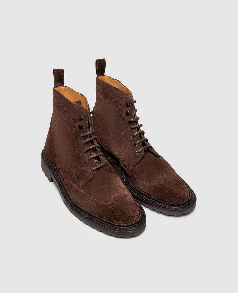 Shoepassion Verzierte Herren-Boots Mit Triple Welt & Rauleder Henry Stevens Shoepassion