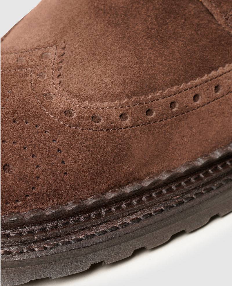 Shoepassion Verzierte Herren-Boots Mit Triple Welt & Rauleder Henry Stevens Shoepassion