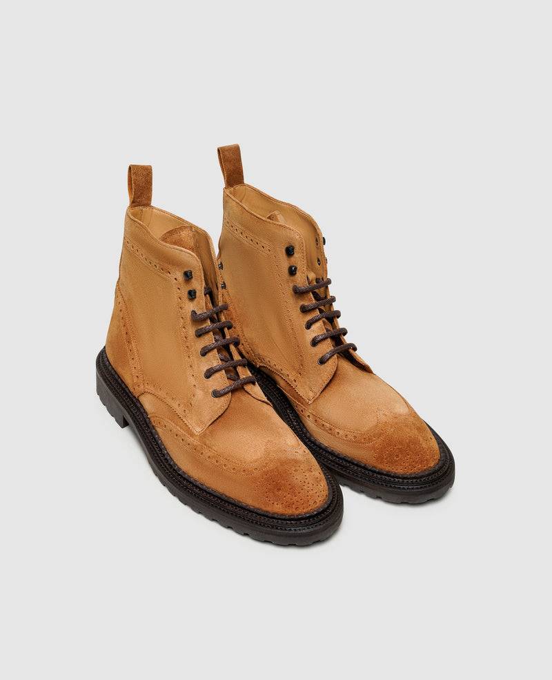 Shoepassion Verzierte Herren-Boots Mit Triple Welt & Rauleder Henry Stevens Shoepassion