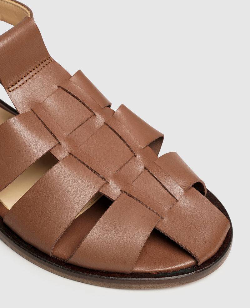 Shoepassion Wallace FSI Sandale In Braun - Henry Stevens Shoepassion