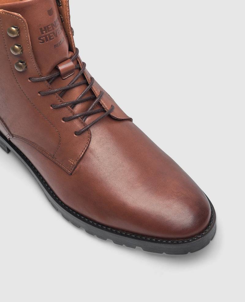 Shoepassion Wallace PDB Derby Boot In Dunkelbraun - Henry Stevens Shoepassion