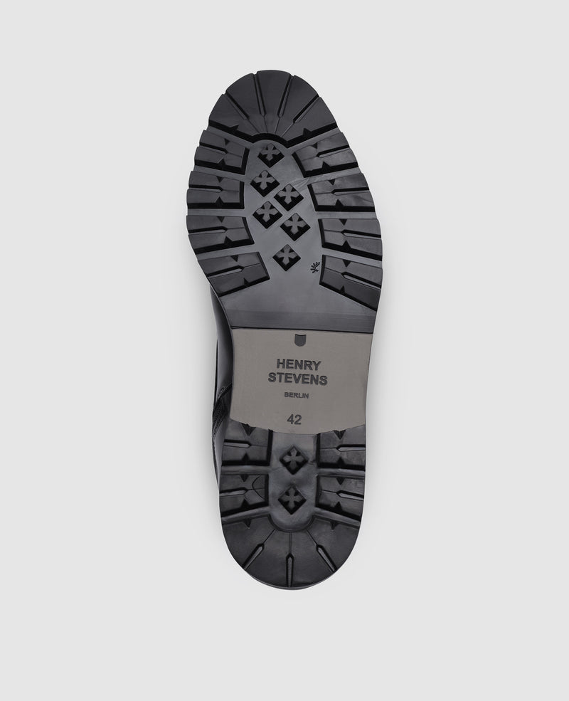 Shoepassion Wallace PDB Derby Boot In Schwarz - Henry Stevens Shoepassion