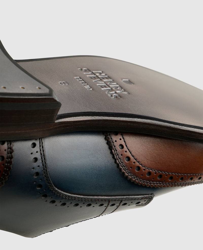 Shoepassion Zweifarbiger Full-Brogue Derby Herrenschuh Henry Stevens Shoepassion