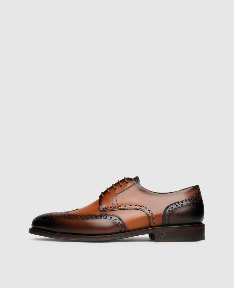 Shoepassion Zweifarbiger Full-Brogue Derby Herrenschuh Henry Stevens Shoepassion