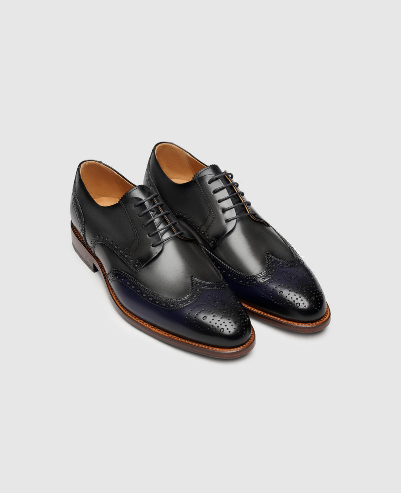 Shoepassion Zweifarbiger Full-Brogue Derby Herrenschuh Henry Stevens Shoepassion