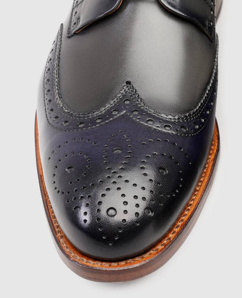 Shoepassion Zweifarbiger Full-Brogue Derby Herrenschuh Henry Stevens Shoepassion