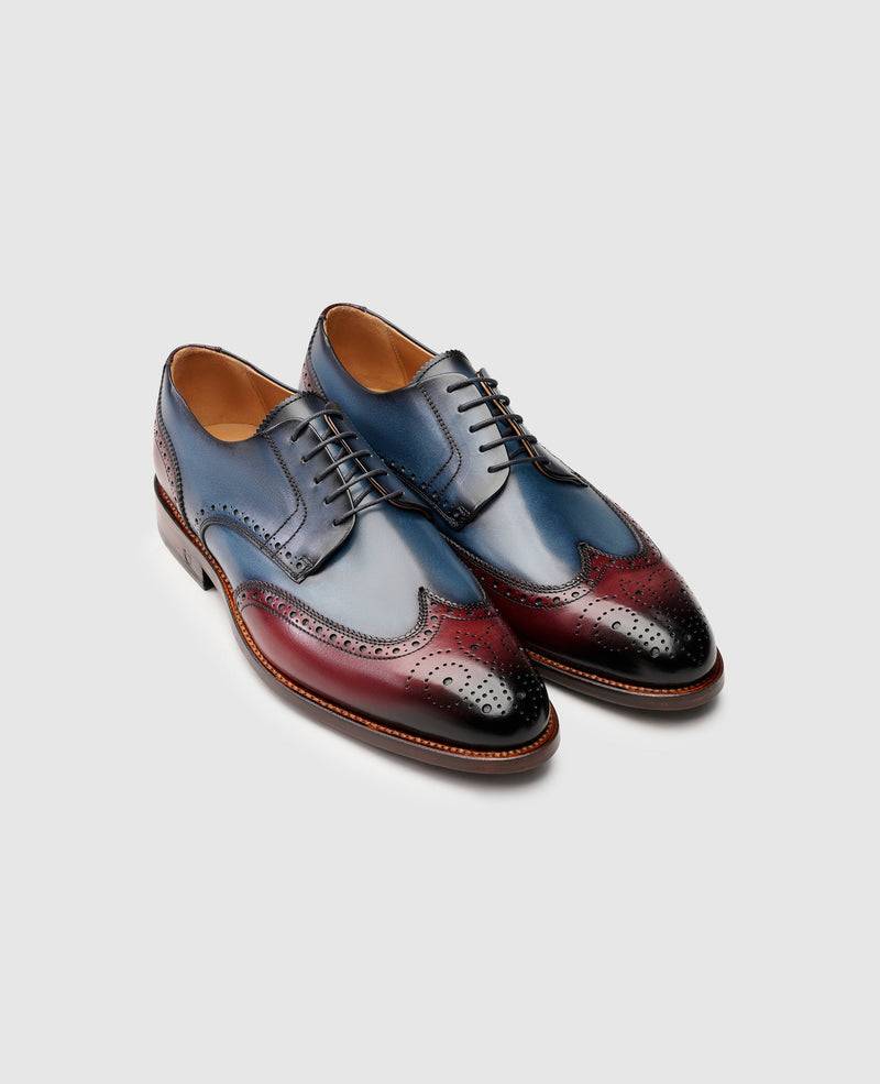 Shoepassion Zweifarbiger Full-Brogue Derby Herrenschuh Henry Stevens Shoepassion