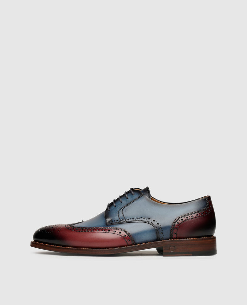 Shoepassion Zweifarbiger Full-Brogue Derby Herrenschuh Henry Stevens Shoepassion