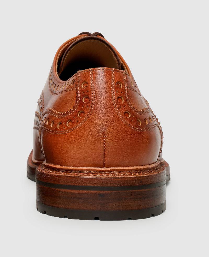 Shoepassion Zwiegenähte Full-Brogue Derby Herrenschuhe Mit Toscana Calf Shoepassion