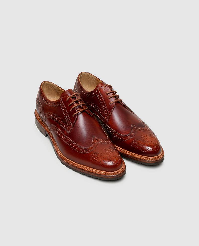Shoepassion Zwiegenähte Full-Brogue Derby Herrenschuhe Mit Toscana Calf Shoepassion