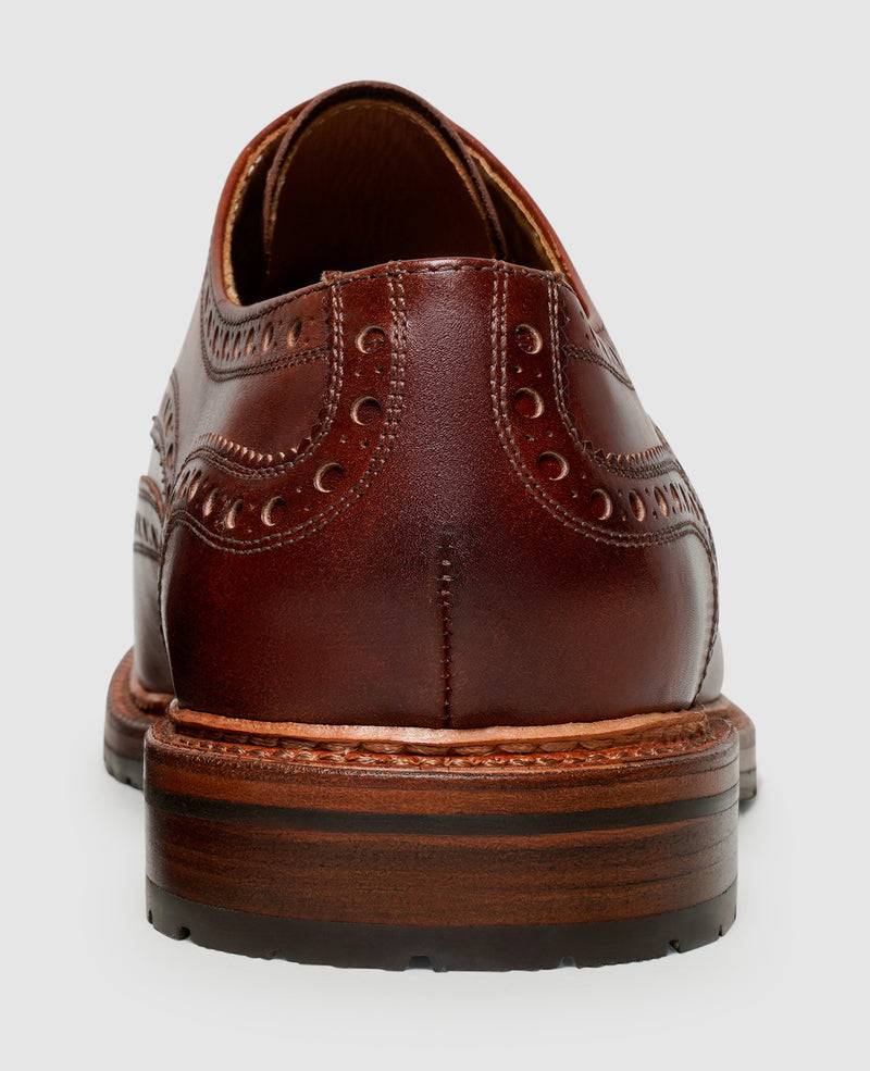 Shoepassion Zwiegenähte Full-Brogue Derby Herrenschuhe Mit Toscana Calf Shoepassion
