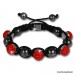 Silberdream Glitzerkugel Rot Für Sterlinx London Shamballa Armband SHB00R