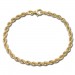 Silberdream GoldDream Armband Kordel hohl 333 Gold 18,5cm 8 Karat GDA0408Y