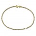 Silberdream GoldDream Armband Zopf bicolor 333 Gold 19cm 8 Karat GDA0529T