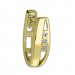 Silberdream GoldDream Creole 3er Zirkonia Ohrring 333er Gelbgold GDO5621Y