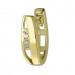 Silberdream GoldDream Creole 3er Zirkonia Ohrring 333er Gelbgold GDO5621Y