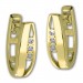 Silberdream GoldDream Creole 3er Zirkonia Ohrring 333er Gelbgold GDO5621Y