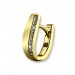 Silberdream GoldDream Creole Beauty Zirkonia Weiß Ohrring 333 Gold Echtschmuck GDO533WY