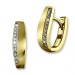 Silberdream GoldDream Creole Beauty Zirkonia weiß Ohrring 333 Gold Echtschmuck GDO533WY
