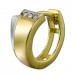 Silberdream GoldDream Creole Bicolor Zirkonia Ohrring 333 Gold Echtschmuck GDO5101T