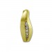Silberdream GoldDream Creole Blatt Zirkonia Weiß Ohrring 333 Gelbgold Echtschmuck GDO538WY