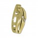 Silberdream GoldDream Creole Classic Oval Zirkonia Ohrring 333 Gold Echtschmuck GDO5627Y