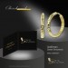Silberdream GoldDream Creole Cut 21mm Ohrring 333er Gelbgold Echtschmuck GDO5702Y