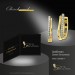 Silberdream GoldDream Creole Double Line Zirkonia Ohrring 333 Gold Echtschmuck GDO5661Y