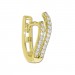 Silberdream GoldDream Creole Double Oval Zirkonia Ohrring 333 Gold Echtschmuck GDO5624Y