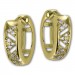 Silberdream GoldDream Creole Dreiecke Zirkonia Ohrring 333 Gold Echtschmuck GDO5629Y