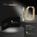 Silberdream GoldDream Creole Eckig Square Ohrring 333er Gelbgold Echtschmuck GDO5690Y