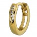 Silberdream GoldDream Creole Elegance Zirkonia Ohrring 333 Gelbgold Echtschmuck GDO5001Y