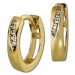 Silberdream GoldDream Creole Elegance Zirkonia Ohrring 333 Gelbgold Echtschmuck GDO5001Y