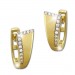 Silberdream GoldDream Creole Elegance Zirkonia weiß Ohrring 333 Gold Echtschmuck GDO522WY