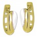 Silberdream GoldDream Creole Elegance zweifarbig Ohrring 333 Gold Echtschmuck GDO5635T
