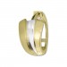 Silberdream GoldDream Creole Fächer Bicolor Ohrring 333 Gold Echtschmuck GDO5636T