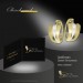 Silberdream GoldDream Creole Fächer Bicolor Ohrring 333 Gold Echtschmuck GDO5636T