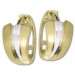 Silberdream GoldDream Creole Fächer bicolor Ohrring 333 Gold Echtschmuck GDO5636T