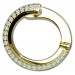 Silberdream GoldDream Creole Fashion 16mm Zirkonia Ohrring 333 Gelbgold Echtschmuck GDO5683Y