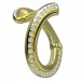 Silberdream GoldDream Creole Fashion 16mm Zirkonia Ohrring 333 Gelbgold Echtschmuck GDO5683Y