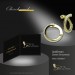 Silberdream GoldDream Creole Fashion 16mm Zirkonia Ohrring 333 Gelbgold Echtschmuck GDO5683Y